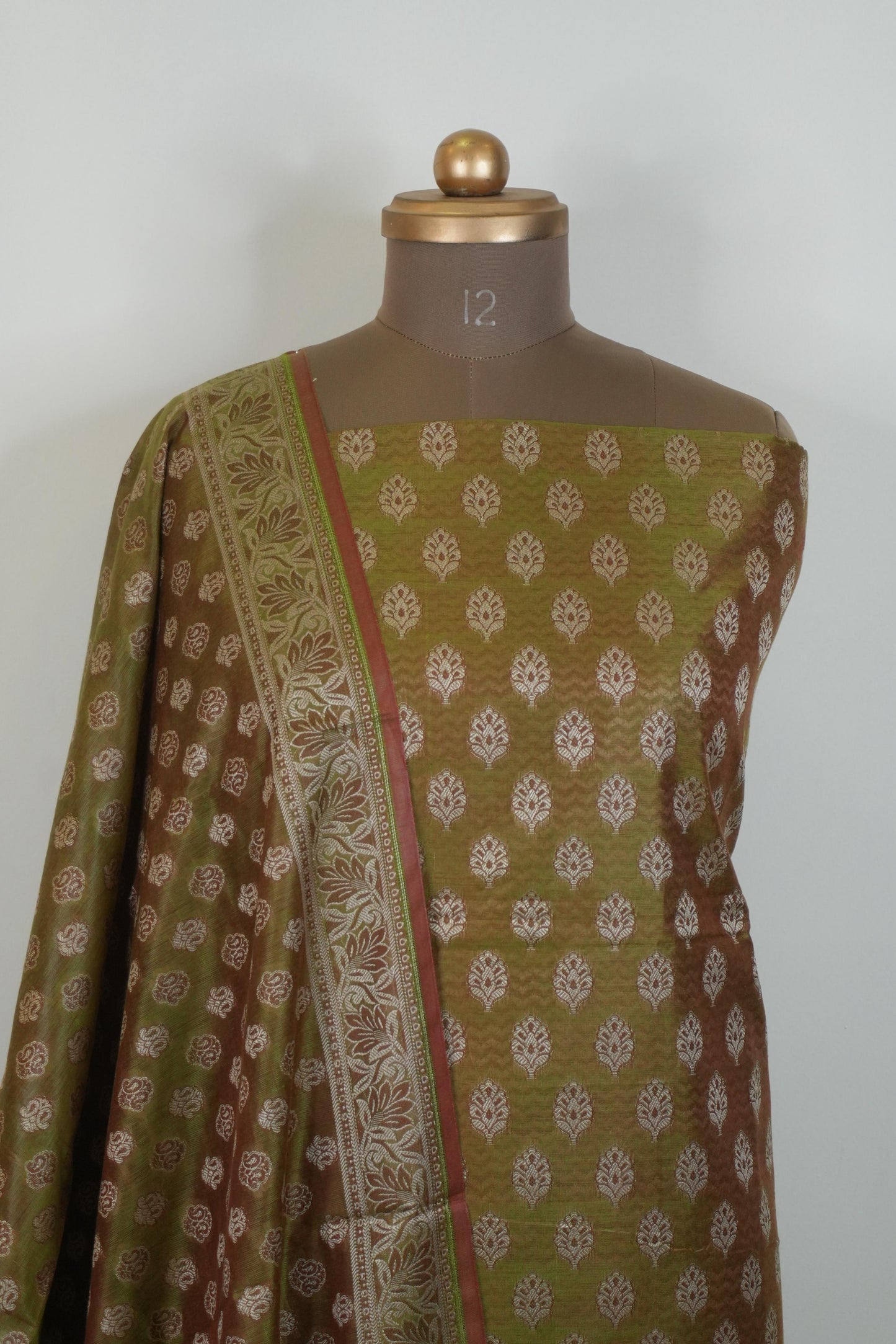 Reshamnagari Exclusive Banarasi Karan Silk Royal Collection – Chanderi Zari Suit Set